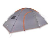 HOMELEN Tente de camping pour 8 personnes, imperméable, orange, avec port électrique, polyester 185T, revêtement PU, résistant aux intempéries, 487 x 305 x 182 cm, grand abri d'extérieur pour le