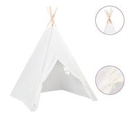 HOMELEN Tente de jeu pour enfants avec sac de transport - Blanc pêche - 120 x 120 x 150 cm - Pour salle de jeux d'intérieur et d'extérieur - Tissu polyester durable avec fenêtre pour l'aventure et la