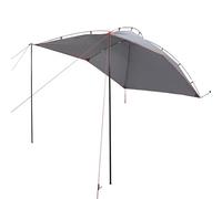 HOMELEN Tente de voiture imperméable en polyester 185T avec revêtement en polyuréthane Gris Orange 356 x 254 x 200 cm Abri portable pour SUV Van Camping Outdoor Adventure Voyage Festival