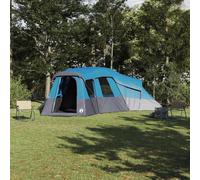 HOMELEN Tente familiale en taffetas bleu 762 x 655 x 218 cm 4 pièces 20 personnes imperméable avec port E - Tente dôme spacieuse pour les fêtes de jardin, les voyages en camping d'été et les aventures