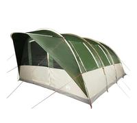 HOMELEN Tente tunnel familiale imperméable vert 185T polyester 470 x 435 x 234 cm 15,5 kg Tente pour 7 personnes avec toit pluie pour camping familial