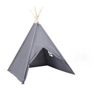 HOMELEN vidaXL Tente tipi pour enfant 120 x 120 x 150 cm Peau de pêche gris pin avec sac pour chambre d'enfant intérieur