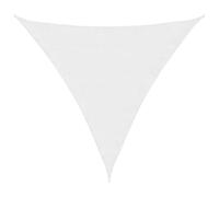 HOMELEN Voile d'ombrage en tissu Oxford triangulaire, 3 x 3 x 3 m, blanc, voile d'ombrage pour jardin, terrasse, pergola et balcon, 90 % protection UV avec kit de montage, imperméable UV50+