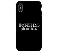 Homeless Please Help - Le logement est Un Droit Humain Coque pour iPhone X/XS