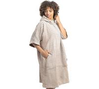 HOMELEVEL Poncho de surf unisexe - Peignoir de plage en coton avec poche et capuche - Robe sortie de bain cape pour adulte homme femme