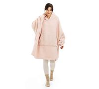HOMELEVEL Sweat à Capuche XL - Plaid avec Manches Capuche et Poche en Polaire - Pull Poncho Femme Homme Hiver canapé TV Bureau Maison