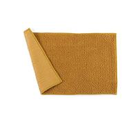HomeLife Tapis de Bain Moderne antidérapant en Chenille Extra Doux et Super Absorbant [60 x 120], Tapis de Bain à Poils Courts, Tapis de Douche Moderne à Fond caoutchouté, Lavable en Machine [Ocre]