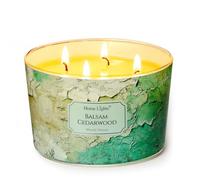 HomeLights Bougies parfumées cèdre baumier | Bougies de soja 18oz, grands pots à 4 mèches style industriel chic | Bougies idéales pour les événements, le soulagement du stress et la détente