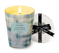 HomeLights Bougies parfumées en cire de soja, bougies à 1 mèche, parfum Lavande eucalyptus, bougies d'aromathérapie pour les fêtes, détente, design minimaliste scandinave, 6.7oz