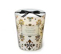 HomeLights Bougies parfumées en cire de soja, bougies à 1 mèche, parfum Lavande Vanille, bougies d'aromathérapie pour les fêtes, détente, textures naturelles bohèmes, 6.7oz