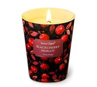 HomeLights Bougies parfumées en cire de soja pour la maison, bougies à 1 mèche parfumées à la cerise noire et au merlot, bougies d'aromathérapie idéales pour les fêtes 6.7oz