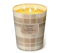 HomeLights Bougies parfumées | Grand pot 34 oz bougie de soja naturelle | 130 heures de longue durée avec 3 Wicks | Bohemian naturel pour la décoration de la maison Confort du foyer