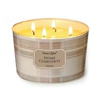 HomeLights Bougies parfumées Home Comforts | Confort du foyer Bougies de soja 18oz, grands pots rustiques et modernes à 4 mèches | Idées cadeaux pour événements, décoration intérieure, anti-stress