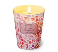 HomeLights Bougies parfumées Paradis corallien | Bougies de soja 6.7oz, textures naturelles bohèmes, grands pots | Cadeaux parfaits pour les événements, la décoration intérieure, le stress