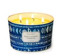 HomeLights Bougies parfumées pour femmes et hommes, Bougie d'aromathérapie 4 mèches en pot de 18oz, Idéal pour une décoration intérieure bohème et naturelle, Jasmin blanc et tubéreuse