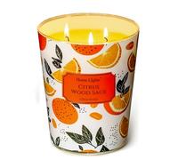 HomeLights Bougies parfumées Sauge aux agrumes | Bougies de soja 34oz, styles variés, grands pots à 3 mèches | Bougies idéales pour les événements, la décoration intérieure, le soulagement