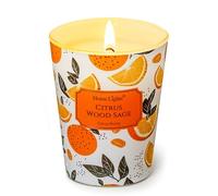 HomeLights Bougies parfumées Sauge aux agrumes | Bougies de soja 6.7oz, styles variés, grands pots | Cadeaux parfaits pour les événements, la décoration intérieure, le stress