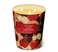 HomeLights Grande bougie en pot | Bougies parfumées longue durée à 3 mèches, 34oz, cire de soja naturelle, parfum d'intérieur, styles variés et éclectiques, verger de pommiers