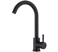 HOMELODY Robinet de Cuisine Noir Mitigeur Cuisine Evier Bec Pivotant à 360° en Acier Inox Robinetterie Cuisine