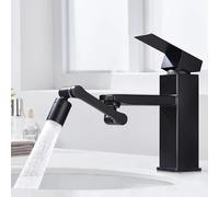 HOMELODY Robinet de salle de bain noir - Robinet de lavabo