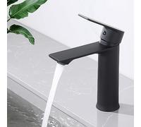 HOMELODY Robinet Lavabo Noir Mitigeur Salle de Bain Robinet Vasque Mitigeur Lave Main eau chaude et froide Robinetterie Acier inoxydable