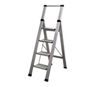 Homelux 710027 Echelle Domestique Plate Aluminium 4 marches