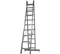 HomeLux 825028 Échelle Double en Aluminium 5 + 5 m, 2 x 16 marches 26,2 kg