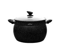 HOMELUX faitout induction-Fonte d'Aluminium marmite induction-Marmite tous feux avec couvercle en verre-Antiadhésif Marmites-Capacité 10L faitouts-Fait tout tous feux-Tous les types de cuisinières