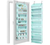 HOMELUX THEORY 1 organiseur de porte robuste à suspendre au-dessus de la porte, 140 x 35,6 x 17 cm, 6 grandes poches avant et 12 poches latérales, organiseur de porte de placard pour chambre à