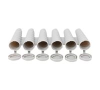 Homemade Ice Pop Molds 6-cavity - Silicone Pop-making Mold Easy Release Ice