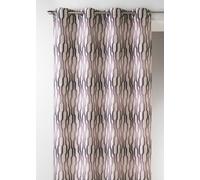 Homemaison 09342-8-AL Rideaux Jacquard avec Oeillets Ronds Figue/Canon de Fusil 140 x 260 cm