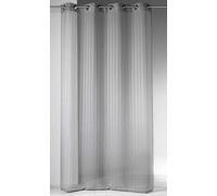 Homemaison 806544 Voilage Etamine Fantaisie Polyester Gris 140 x 240 cm