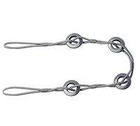 Homemaison 991698 Embrasse Passementerie à Anneau Polyester Gris 55 x 1 cm