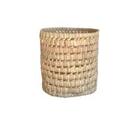 Homemaison Cache Pot Feuille de Palmier - Pot de Fleur décoratif Feuille de Palmier - 20 x 20 x 20 cm - Artisanat Marocain - Couleur Naturel