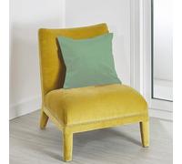 HomeMaison.com Coussin déhoussable en suédine colorée, Amande, 45x45cm