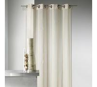 HomeMaison.com HM69806947 Rideau Etamine Fantaisie Tissé Polyester Lin 140 x 260 cm