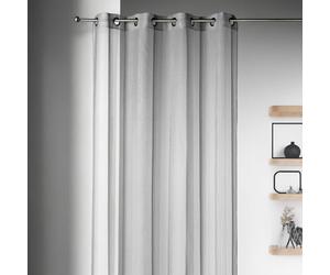 HomeMaison.COM HM69806948 Rideau Etamine Fantaisie Tissé Polyester Gris 140 x 260 cm