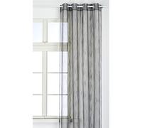 HomeMaison.COM HM69807008 Rideau Organza Tissé Polyester/Acrylique Gris 140 x 260 cm