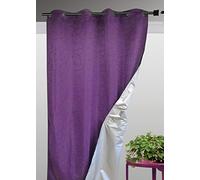 HomeMaison.COM HM69851346 Rideau Doublure Occultant Universelle Polyester/Coton Blanc 135 x 240 cm