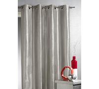 HomeMaison.com HM69851437 Rideau Ameublement Taffetas Imprimé Argent Polyester Gris 140 x 260 cm