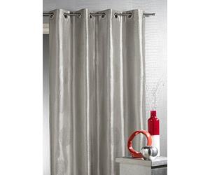 HomeMaison.COM HM69851437 Rideau Ameublement Taffetas Imprimé Argent Polyester Gris 140 x 260 cm