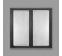 HomeMaison.com Paire de vitrages Droits en étamine Unie