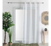 HomeMaison.com Voilage en Etamine - Voilage Occultant - Voilage Blanc - Voilage 140X280