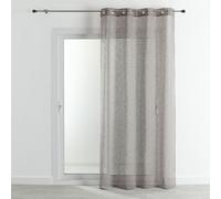 HomeMaison.com Voilage en Etamine - Voilage Occultant - Voilage Taupe - Voilage 140X240