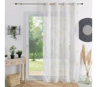 HomeMaison.com Voilage en Etamine - Voilage Unie - Voilage Occultant - Voilage Jaune - Voilage 140X240