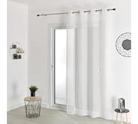 HomeMaison.com Voilage Fantaisie Tisse - Argent - 140 X 240 cm