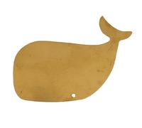 Homemaison - Déco Murale Baleine en Laiton - Métal - Élégance Marine et Naturelle - Fixation Murale ou Suspension - Idéale pour Salon, Chambre, Bureau - Taille 9 x 7 cm - Couleur Doré