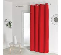 HomeMaison HM6913356 Rideau Occultant Ignifugé M1 Polyester Piment 140 x 260 cm