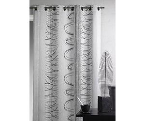 HomeMaison HM69302988 Rideau en Jacquard à Imprimés Graphiques Bleu 140 x 260 cm