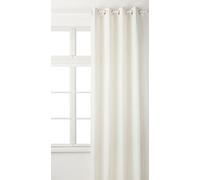 Homemaison HM69516-1 Unis Paire de Rideaux occultant Polyester Blanc 260 x 140 cm